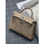 minikelly 2代 bag OM Chai Saphire Alligator crocodile skin Silver hardware 鳄鱼皮