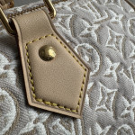 Lv embroidery canvas aged leather color-block speedy sp30 short shoulder strap woven handle sp messenger bag handbag shoulder bag 30*21