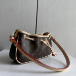 LV classic monogrammed and color-blocked leather nano frivole messenger bag, 24*13