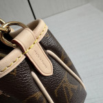 LV classic monogrammed and color-blocked leather nano frivole messenger bag, 24*13