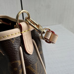 LV classic monogrammed and color-blocked leather nano frivole messenger bag, 24*13