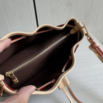 LV classic monogrammed and color-blocked leather nano frivole messenger bag, 24*13
