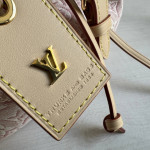 LV embroidered canvas aged leather Odyssee denim pink chain shoulder bag messenger bag 27*10*17