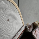 LV embroidered canvas aged leather Odyssee denim pink chain shoulder bag messenger bag 27*10*17