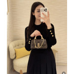 Top-level Lv classic vintage color-changing leather nano lock bag dream Madeleine handbag chain cross-body shoulder bag 21*12