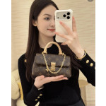 Top-level Lv classic vintage color-changing leather nano lock bag dream Madeleine handbag chain cross-body shoulder bag 21*12