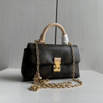 Top-level Lv classic vintage color-changing leather nano lock bag dream Madeleine handbag chain cross-body shoulder bag 21*12