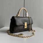 Top-level Lv classic vintage color-changing leather nano lock bag dream Madeleine handbag chain cross-body shoulder bag 21*12