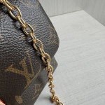 Top-level Lv classic vintage color-changing leather nano lock bag dream Madeleine handbag chain cross-body shoulder bag 21*12