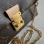 Top-level Lv classic vintage color-changing leather nano lock bag dream Madeleine handbag chain cross-body shoulder bag 21*12