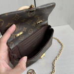 Top-level Lv classic vintage color-changing leather nano lock bag dream Madeleine handbag chain cross-body shoulder bag 21*12