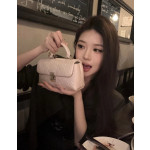Top-level LV embossed cowhide nano lock bag dream Madeline handbag full leather genuine leather chain cross-body messenger bag 21*12