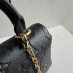 Top-level LV embossed cowhide nano lock bag dream Madeline handbag full leather genuine leather chain cross-body messenger bag 21*12