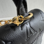 Top-level LV embossed cowhide nano lock bag dream Madeline handbag full leather genuine leather chain cross-body messenger bag 21*12