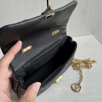 Top-level LV embossed cowhide nano lock bag dream Madeline handbag full leather genuine leather chain cross-body messenger bag 21*12