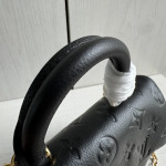 Top-level LV embossed cowhide nano lock bag dream Madeline handbag full leather genuine leather chain cross-body messenger bag 21*12