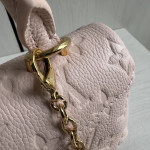 Top-level LV embossed cowhide nano lock bag dream Madeline handbag full leather genuine leather chain cross-body messenger bag 21*12