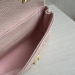 Top-level LV embossed cowhide nano lock bag dream Madeline handbag full leather genuine leather chain cross-body messenger bag 21*12