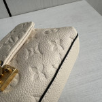 Top-level LV embossed cowhide nano lock bag dream Madeline handbag full leather genuine leather chain cross-body messenger bag 21*12