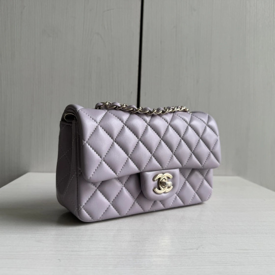 Top-tier Chanel CF Large Mini 20cm diamond pattern lambskin camera bag, small golden ball, round bead bag, vintage chain messenger bag