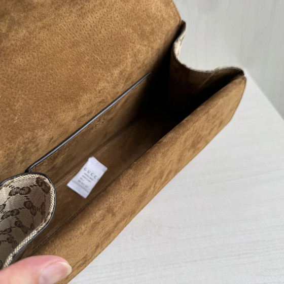 Top-level Gucci G Generation Dionysus Dionysus bag, tiger head bag, suede and old flower canvas, new chain shoulder strap messenger bag, women's bag size 28x14x7