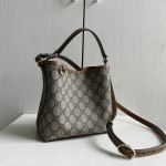 guc G classic floral leather patchwork emblem bucket bag handbag messenger bag 20*18