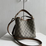 guc G classic floral leather patchwork emblem bucket bag handbag messenger bag 20*18