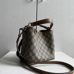 guc G classic floral leather patchwork emblem bucket bag handbag messenger bag 20*18