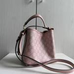 guc G classic floral leather patchwork emblem bucket bag handbag messenger bag 20*18