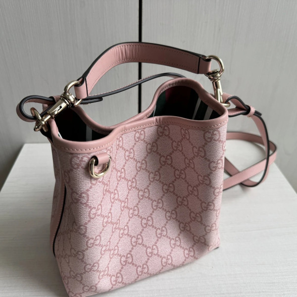 guc G classic floral leather patchwork emblem bucket bag handbag messenger bag 20*18