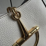 Gucci full-leather large D buckle saddle buckle softbit genuine leather messenger bag underarm bag women's bag small 27*21 large 46*26