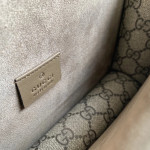 GUCCI new size 25cm G Dionysus bag, diamond-encrusted tiger head, crafted from nubuck leather, vintage chain bag, cross-body shoulder bag