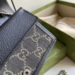 Gucci mini Dionysus bag, black denim woc, tiger head vintage chain messenger bag, single shoulder bag, 16.5*10