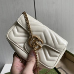 Gucci marmont 超级mini nano GG 16·5cm 真皮进口牛皮斜挎单肩包小包手机包