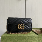 Gucci marmont 超级mini nano GG 16·5cm 真皮进口牛皮斜挎单肩包小包手机包