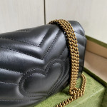 Gucci marmont 超级mini nano GG 16·5cm 真皮进口牛皮斜挎单肩包小包手机包