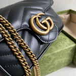 Gucci marmont 超级mini nano GG 16·5cm 真皮进口牛皮斜挎单肩包小包手机包