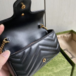Gucci marmont 超级mini nano GG 16·5cm 真皮进口牛皮斜挎单肩包小包手机包