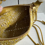 Top-level loew raffia woven bag with stitched leather, woven handle bag, cala lunch box bag, hobo bag, genuine leather women's bag, messenger bag, 26*13