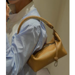 Top-grade Loewe imported lambskin woven handle bag, cala lunch box bag, hobo bag, genuine leather women's bag, cross-body messenger bag, 26*13