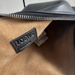 Top-grade Loewe imported lambskin woven handle bag, cala lunch box bag, hobo bag, genuine leather women's bag, cross-body messenger bag, 26*13