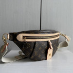 Top-grade LV classic vintage color-changing cowhide new style bumbag waist bag chest bag shoulder bag underarm bag 38*16