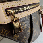 Top-grade LV classic vintage color-changing cowhide new style bumbag waist bag chest bag shoulder bag underarm bag 38*16