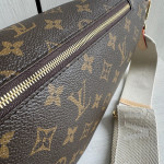 Top-grade LV classic vintage color-changing cowhide new style bumbag waist bag chest bag shoulder bag underarm bag 38*16