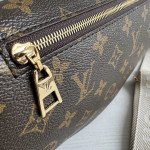Top-grade LV classic vintage color-changing cowhide new style bumbag waist bag chest bag shoulder bag underarm bag 38*16
