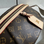 Top-grade LV classic vintage color-changing cowhide new style bumbag waist bag chest bag shoulder bag underarm bag 38*16