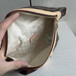 Top-grade LV classic vintage color-changing cowhide new style bumbag waist bag chest bag shoulder bag underarm bag 38*16