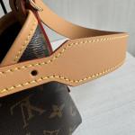 Top-level LV classic monogrammed yellow leather mini carryall nano bow phone bag messenger bag 16*15*9
