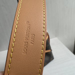 Top-level LV classic monogrammed yellow leather mini carryall nano bow phone bag messenger bag 16*15*9
