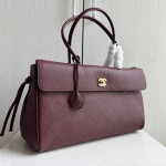Top-tier Chanel 26a medium-sized bag, featuring a long handle and a bowling bag style with a full-leather genuine leather women's shoulder bag, size 38*23